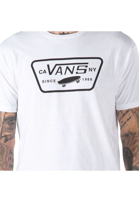 Polera M/C Hombre MN FULL PATCH Blanca-2