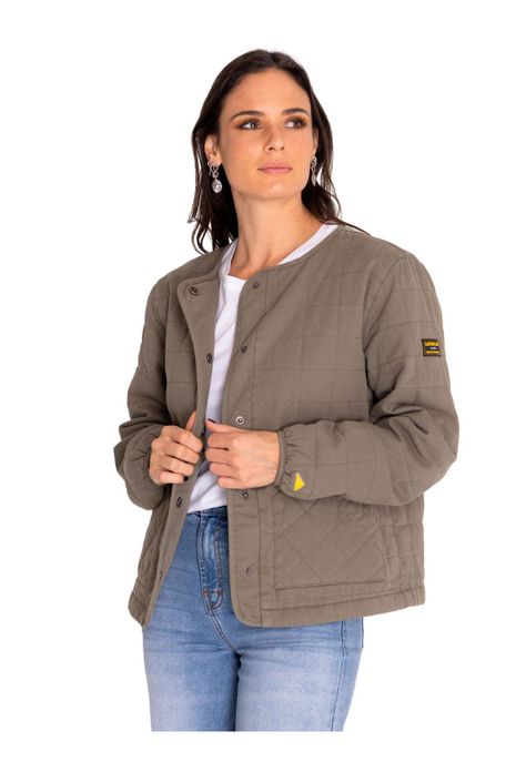 Chaqueta Mujer Heritage Lightweight Quilted Verde-0