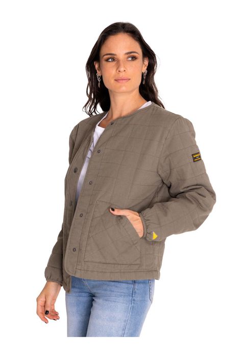 Chaqueta Mujer Heritage Lightweight Quilted Verde-1