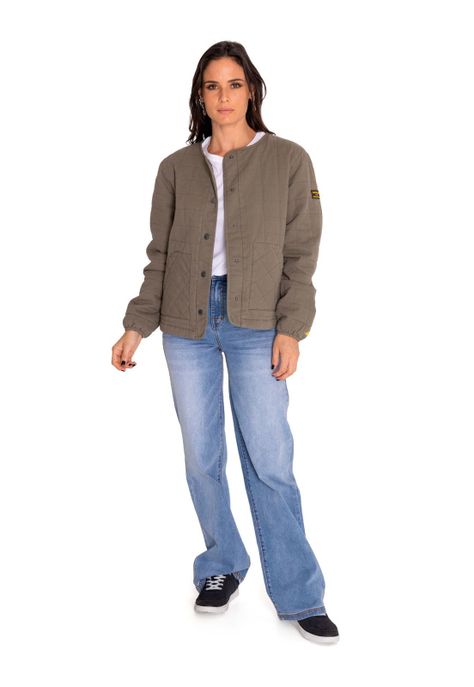 Chaqueta Mujer Heritage Lightweight Quilted Verde-5