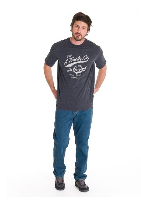 Polera Historic Traditions 5 Hombre Gris Oscura-5