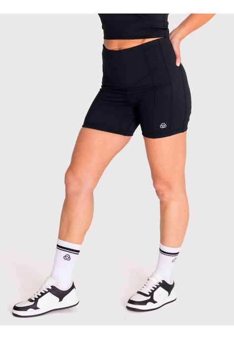 Calza Corta Mujer Kaira Negra-2