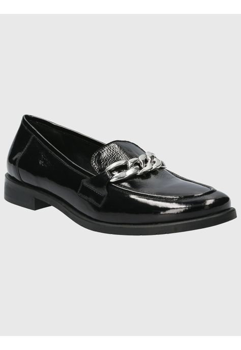 Mocasín Cuero Mujer Hallie Negro-0