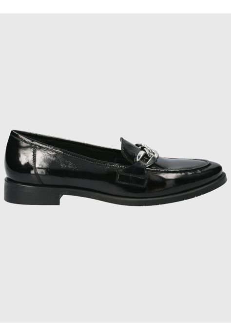 Mocasín Cuero Mujer Hallie Negro-1