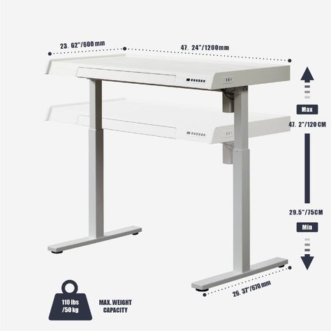 Escritorio Eléctrico Altura Ajustable Kowo 3091-3