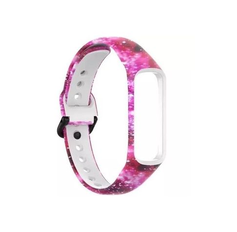 Correa Compatible Samsung Galaxy Fit 2 R220 Con Diseño 20mm Morado Espacial-0