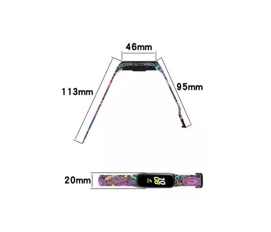 Correa Compatible Samsung Galaxy Fit 2 R220 Con Diseño 20mm Morado Espacial-1