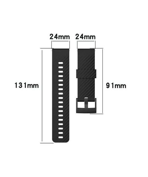 CORREA SILICONA COMPATIBLE SUUNTO 7 / 9 Baro D5 24MM NARANJ-2