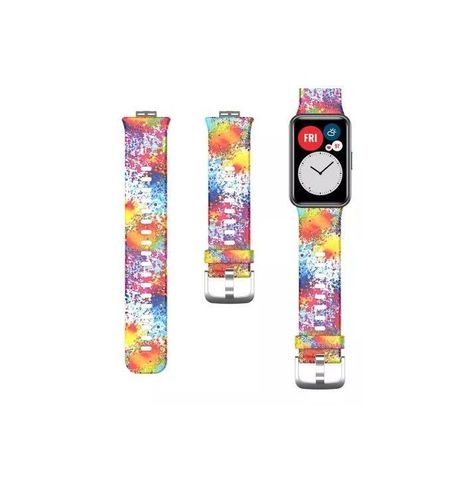 Correa De Diseño Compatible Con Huawei Watch Fit Grafiti-0