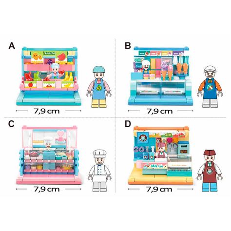 Pack 8 Mini Tiendas (Armable de 868 piezas)-4