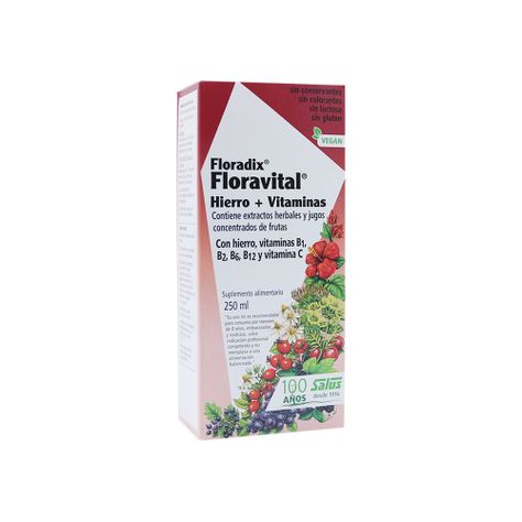 Floravital Hierro + Vitaminas 250 ml - Salus-0