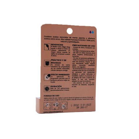Aromaterapia Roll on Migra - Stop Naturel 4 mL-3