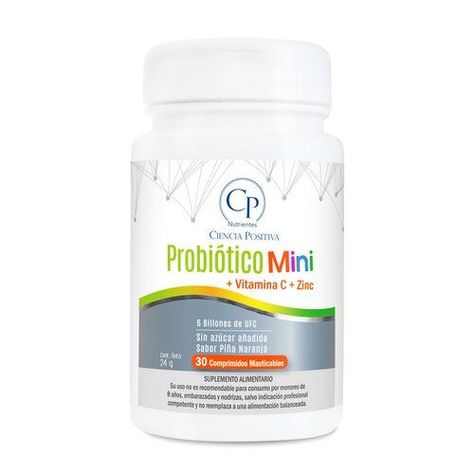 Probiótico Mini x30 comp. masticables, CP Nutrientes-0