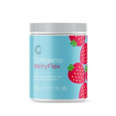 Colágeno Berryflex sabor frutilla 300 grs,-0