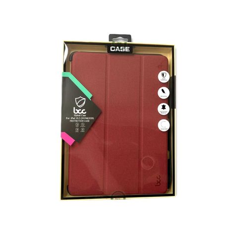 Carcasa Ipad 10.2(2019/20) Hibrida BCC03 Rojo-4