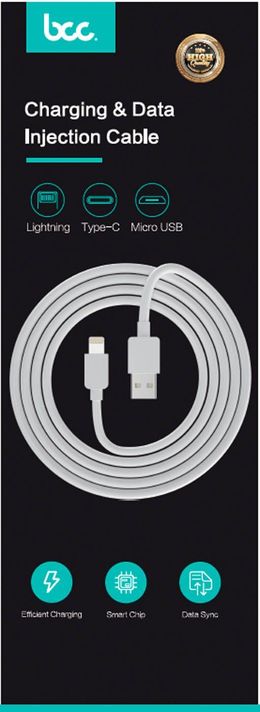Cable Blanco 1 mt  Tipo C, AF83-1