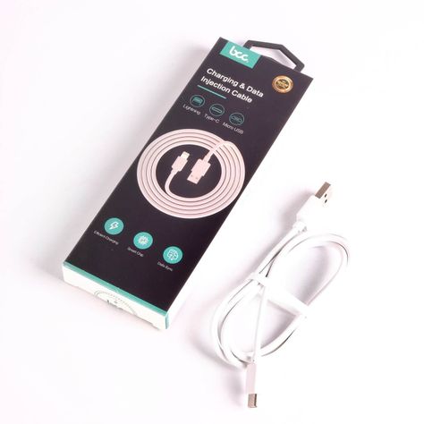 Cable Blanco 1 mt  Tipo C, AF83-2