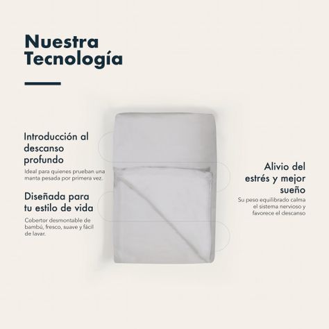 Manta Pesada + Cobertor Bambú Lite - Kids - 3 Kg - Blanco - Hypnos-3
