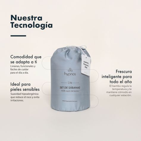 Sábanas Bambú Lite - 100% Bambú - 1,5 plazas -Blanco - Hypnos-3