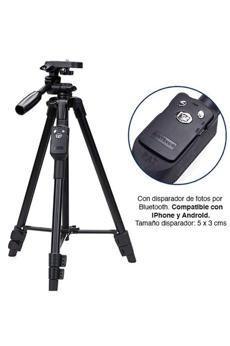 Tripode Para Celular iPhone Camara Con Disparador Bluetooth-5