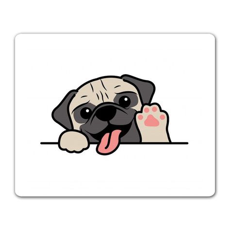 Mouse Pad Pug -0