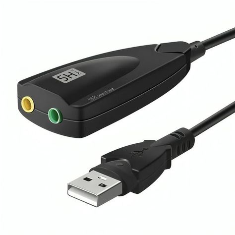 Tarjeta De Sonido Usb 3d Virtual 5hv2 7.1-1