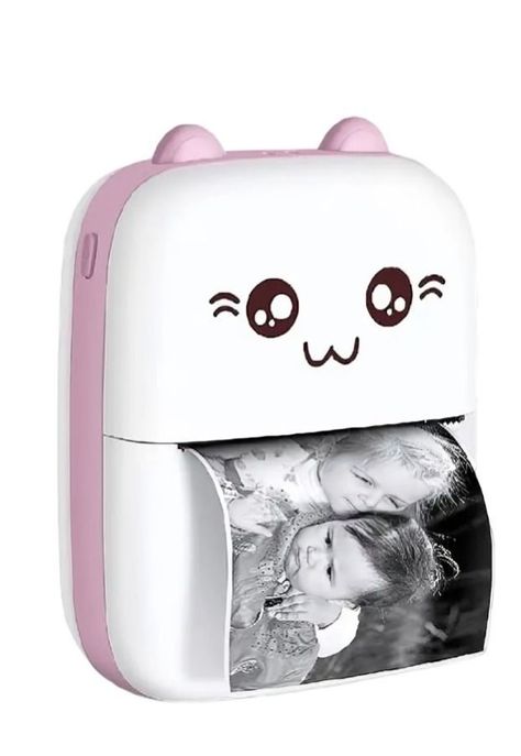 Mini Impresora Térmica Portátil Bluetooth Gatito + 11 Rollos-1
