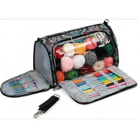 Bolsa De Almacenamiento  con accesorios  Para Tejer-2