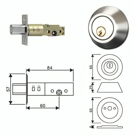 Cerradura chapa De Seguridad para Puertas-2