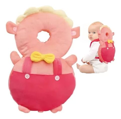 Almohada Bebe Antigolpe  Color Rosada-1