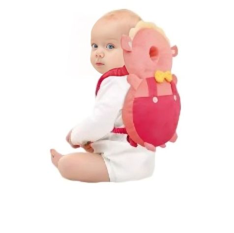 Almohada Bebe Antigolpe  Color Rosada-0