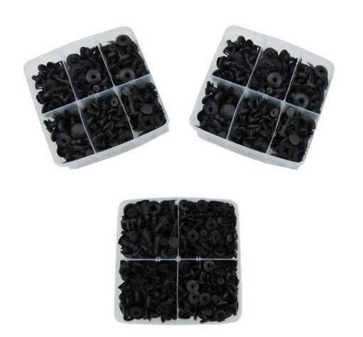 KIT DE CLIPS DE RETENCION PVC PARA AUTO CON 625 PCS Y 1 -0