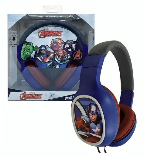 AUDIFONOS   TEEN CAPITAN AMERICA ALAMBRICO-0