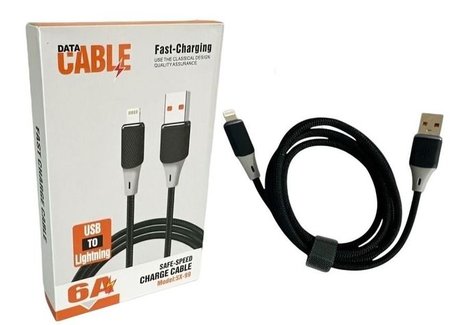 Cable iPhone USB SX-99 6A 1m Fast Charge -0