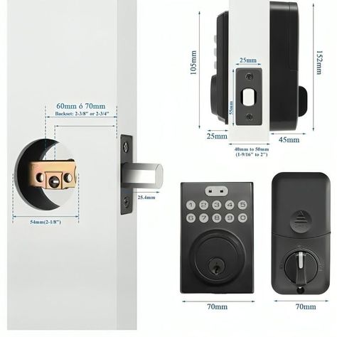 Cerradura Inteligente Para Puerta De Entrada Con Teclado-2