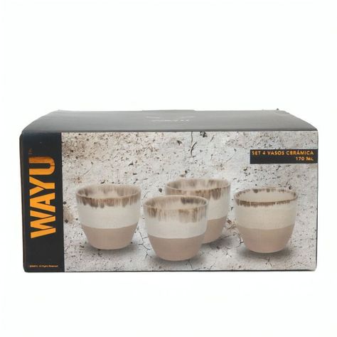 SET 4 VASOS CERAMICA WAYU-2