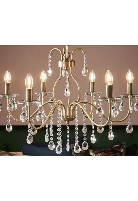 Lámpara Colgante Mary Antique/cristal-2