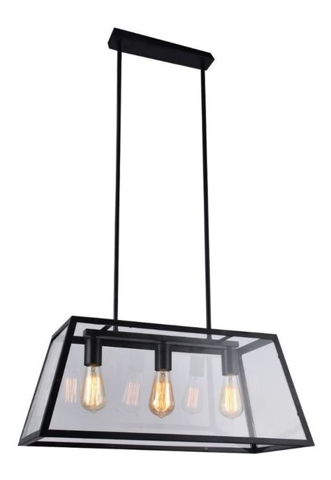 Lámpara Colgante Vanko 3 Luces Negro-0