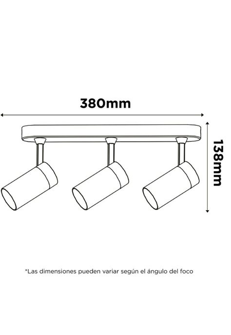 Lámpara Techo Arsis 3 Luces Blanco Mate-1