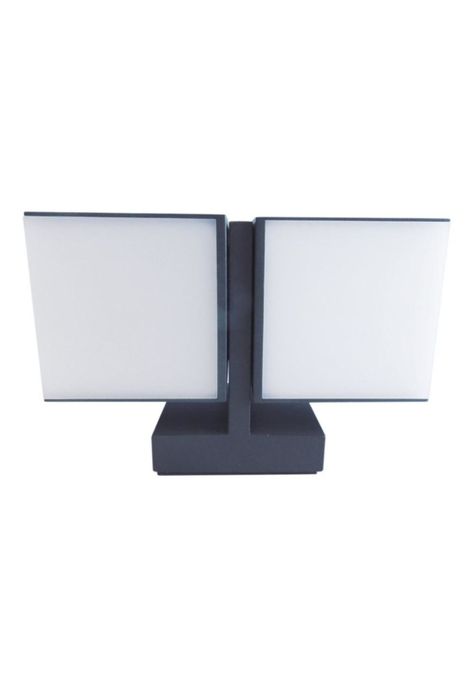 Aplique Lutec Cuba 2 Luces Negro 23w Luz Cálida Ip54-2