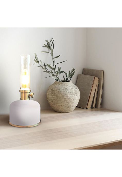 Linterna de Mesa Argand Portátil Beige-1