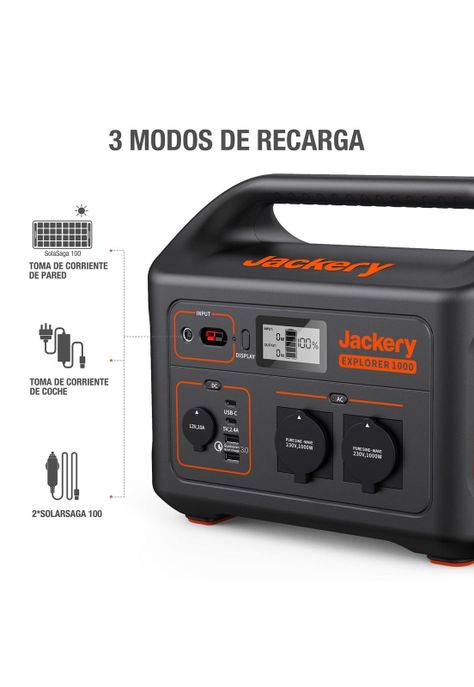 Jackery Explorer 1000 Estación de Energía Portátil-1