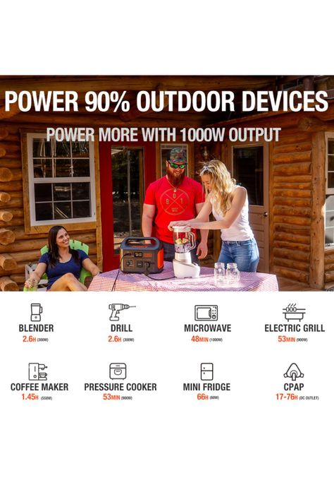Jackery Explorer 1000 Estación de Energía Portátil-4