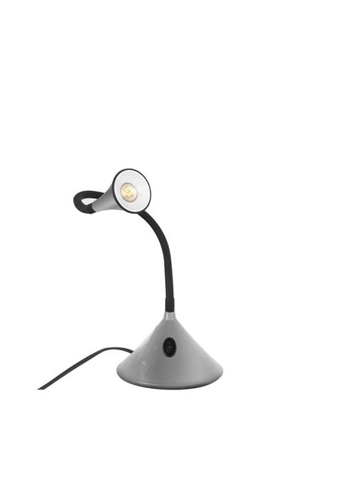 Lámpara De Escritorio Led Cobra Luz Cálida Gris-3