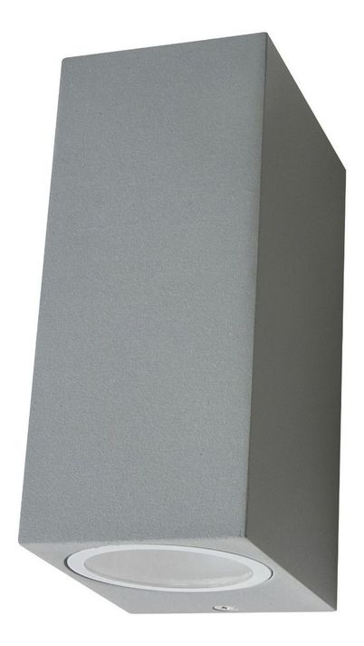 Aplique Hexos Bidireccional Aluminio Gris Ip44-1