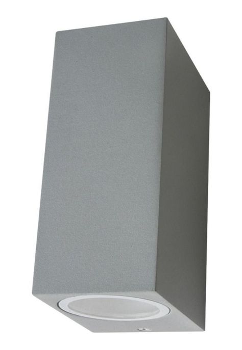 Aplique Hexos Bidireccional Aluminio Gris Ip44-0