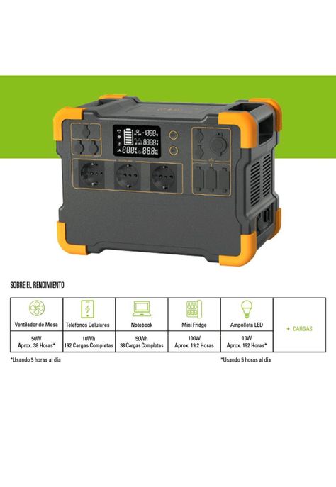 Estación de Energía Recargable 2000W-1920Wh BP Energía-3