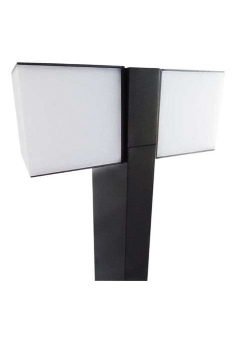 Poste Lutec Cuba 2 Luces 23w 75cm Negro-1