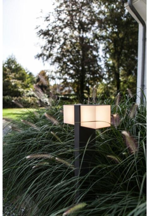 Poste Lutec Cuba 2 Luces 23w 75cm Negro-3