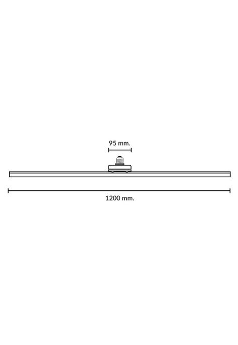 Foco Lineal LED 18W E27 120cm Luz Fría 6500K-3